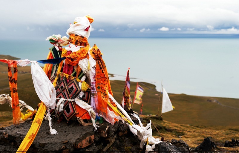 Fading prayer flags